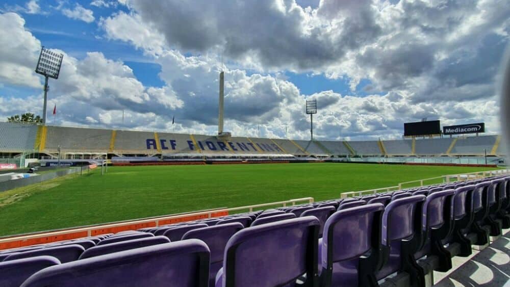 The stadium of Fiorentina